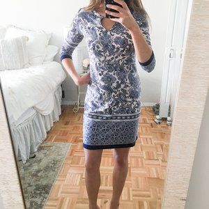 Primark 3/4 Sleeve Jersey Paisley Printed Dress
